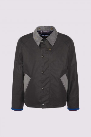Flower Mountain BARBOUR X FLOWER MOUNTAIN Jacke Damen Dunkelgrau | 309-CRVJIK
