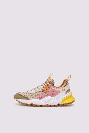Flower Mountain KOTETSU Sneakers Damen Beige Rosa | 180-VYHGUN