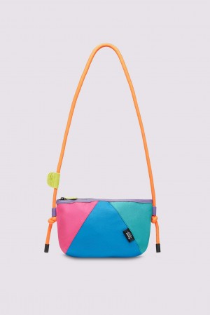 Flower Mountain POCKET BAG Taschen Damen Fuchsie Hellblau | 750-YUNRIT