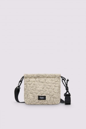 Flower Mountain POUCH BAG Taschen Damen Braun Beige | 127-JTKIQR