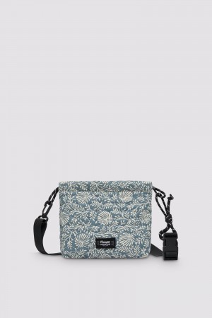 Flower Mountain POUCH BAG Taschen Damen Hellblau Beige | 063-GQIMEN