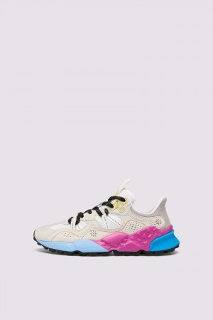 Flower Mountain TIGER HILL UNI Sneakers Damen Weiß Beige | 832-PYSDGX