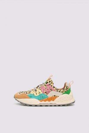 Flower Mountain WASHI Sneakers Damen Orange | 624-LDOCNF
