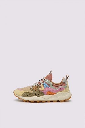 Flower Mountain YAMANO 3 Sneakers Damen Beige Rosa | 162-XSYTOG