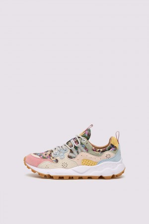 Flower Mountain YAMANO 3 Sneakers Damen Beige Rosa | 178-HRLSIU