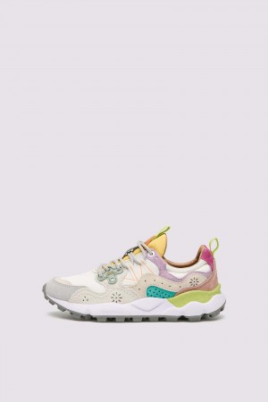 Flower Mountain YAMANO 3 Sneakers Damen Weiß | 978-TLMQVJ
