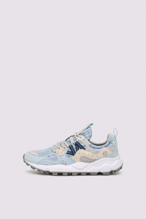 Flower Mountain YAMANO 3 Sneakers Damen Hellblau | 713-WCMLGF