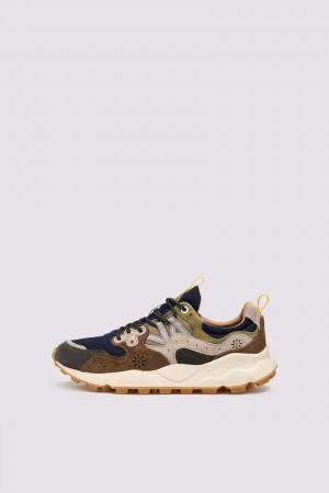 Flower Mountain YAMANO 3 Sneakers Herren Grau Braun | 648-VDFJQA