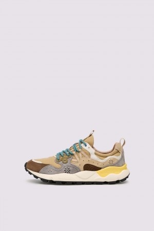 Flower Mountain YAMANO 3 Sneakers Herren Braun Grau | 084-WRVEGU