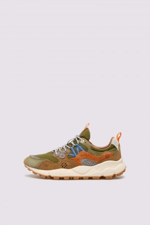 Flower Mountain YAMANO 3 Sneakers Herren Grün | 583-IMBAPR