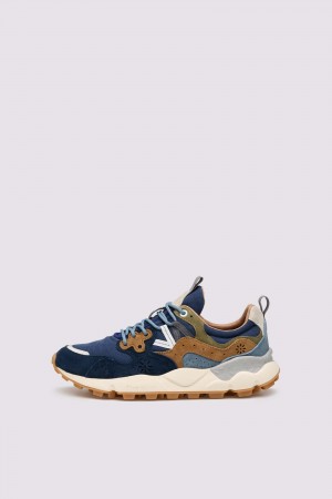Flower Mountain YAMANO 3 Sneakers Herren Navy | 940-AWYFQH