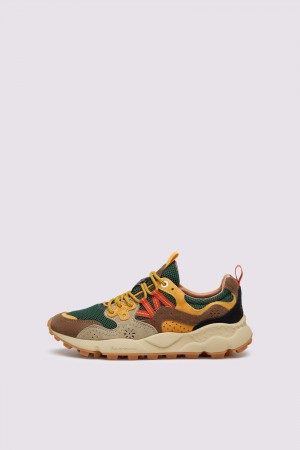 Flower Mountain YAMANO 3 UNI Sneakers Damen Grau Grün | 679-NPZDIF