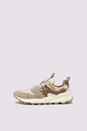 Flower Mountain YAMANO 3 UNI Sneakers Damen Grau Beige | 926-SCOVYL