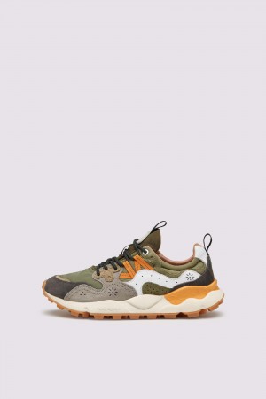 Flower Mountain YAMANO 3 UNI Sneakers Herren Khaki | 042-MLQAVY