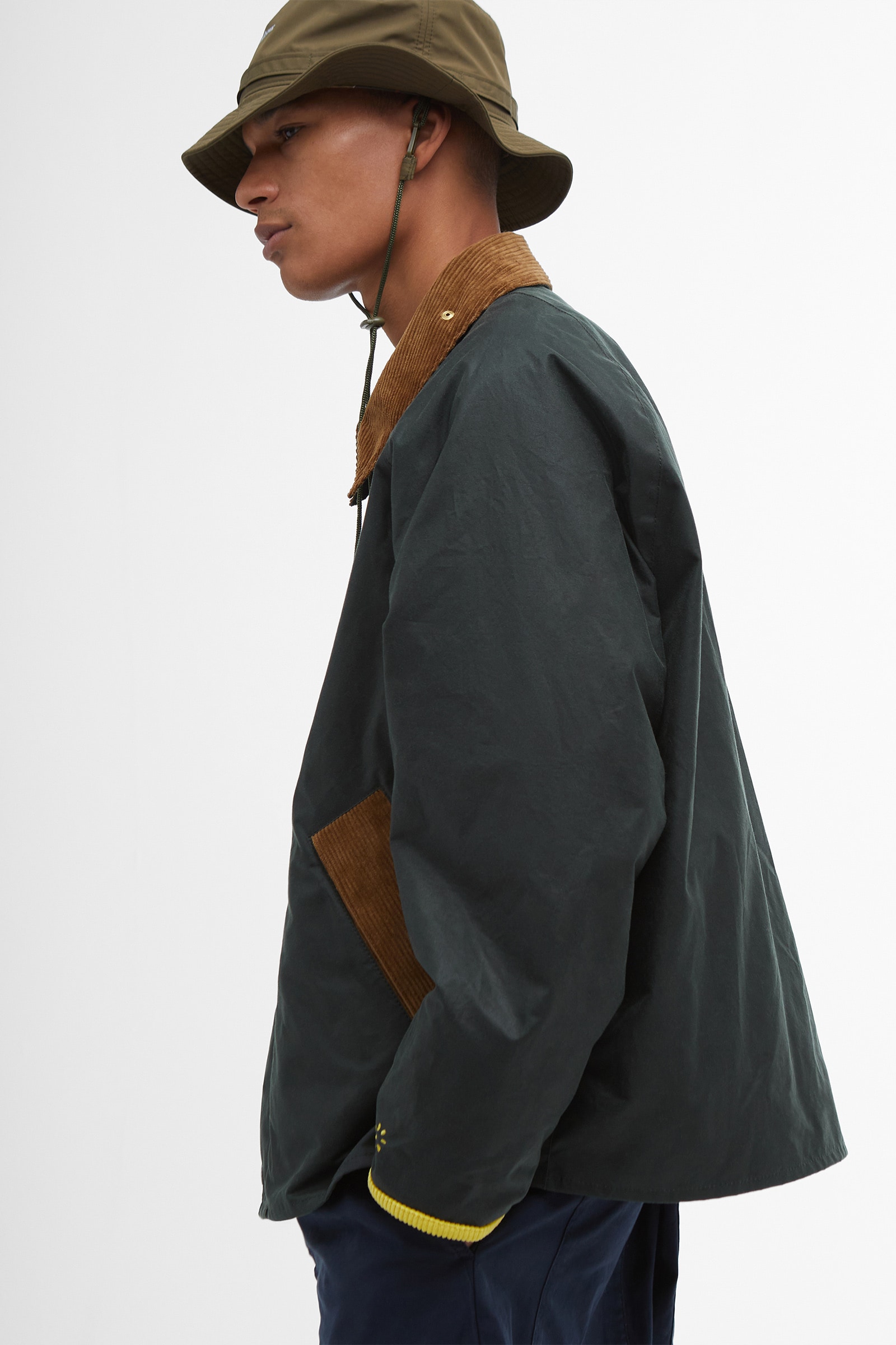 Flower Mountain BARBOUR X FLOWER MOUNTAIN Jacke Herren Gelb | 428-GUFNDY