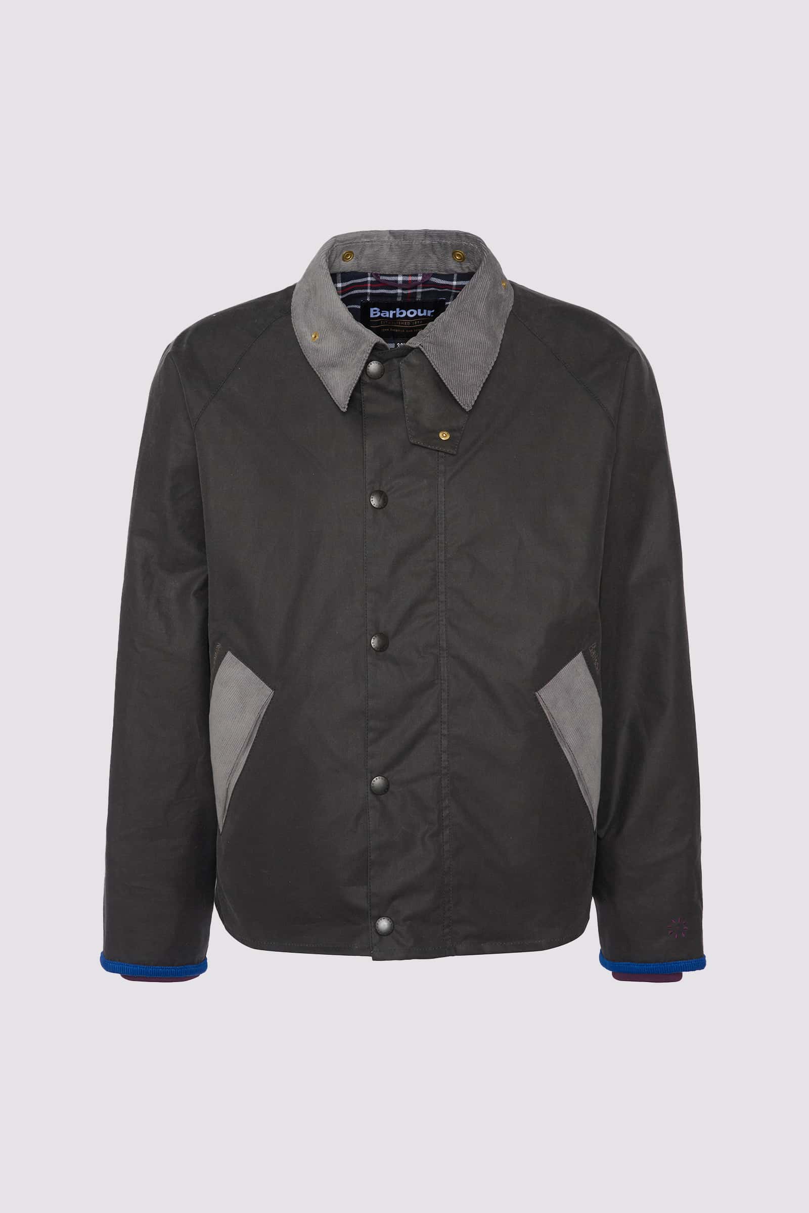 Flower Mountain BARBOUR X FLOWER MOUNTAIN Jacke Herren Dunkelgrau | 634-VGCPFX