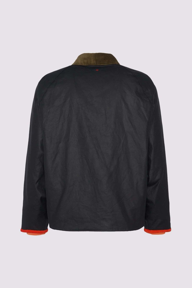 Flower Mountain BARBOUR X FLOWER MOUNTAIN Jacke Herren Navy Orange | 406-GZXCTB