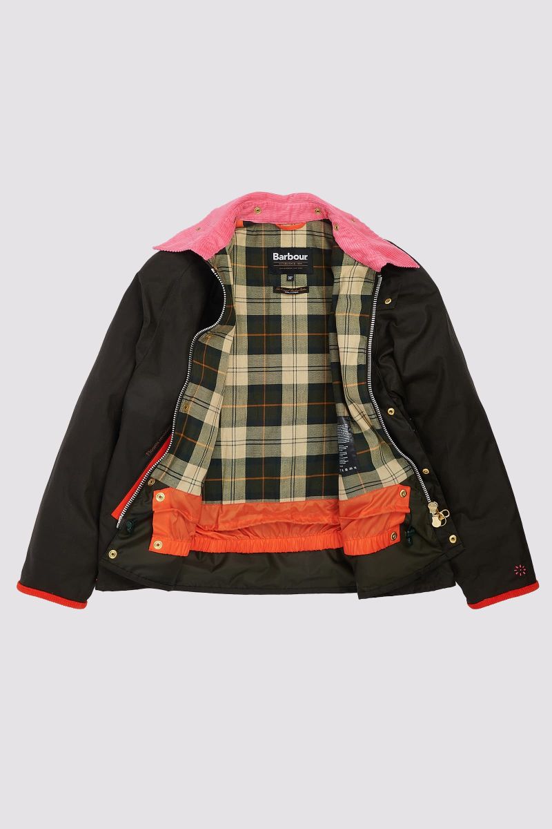 Flower Mountain BARBOUR X FLOWER MOUNTAIN Jacke Herren Fuchsie | 976-LERKZC