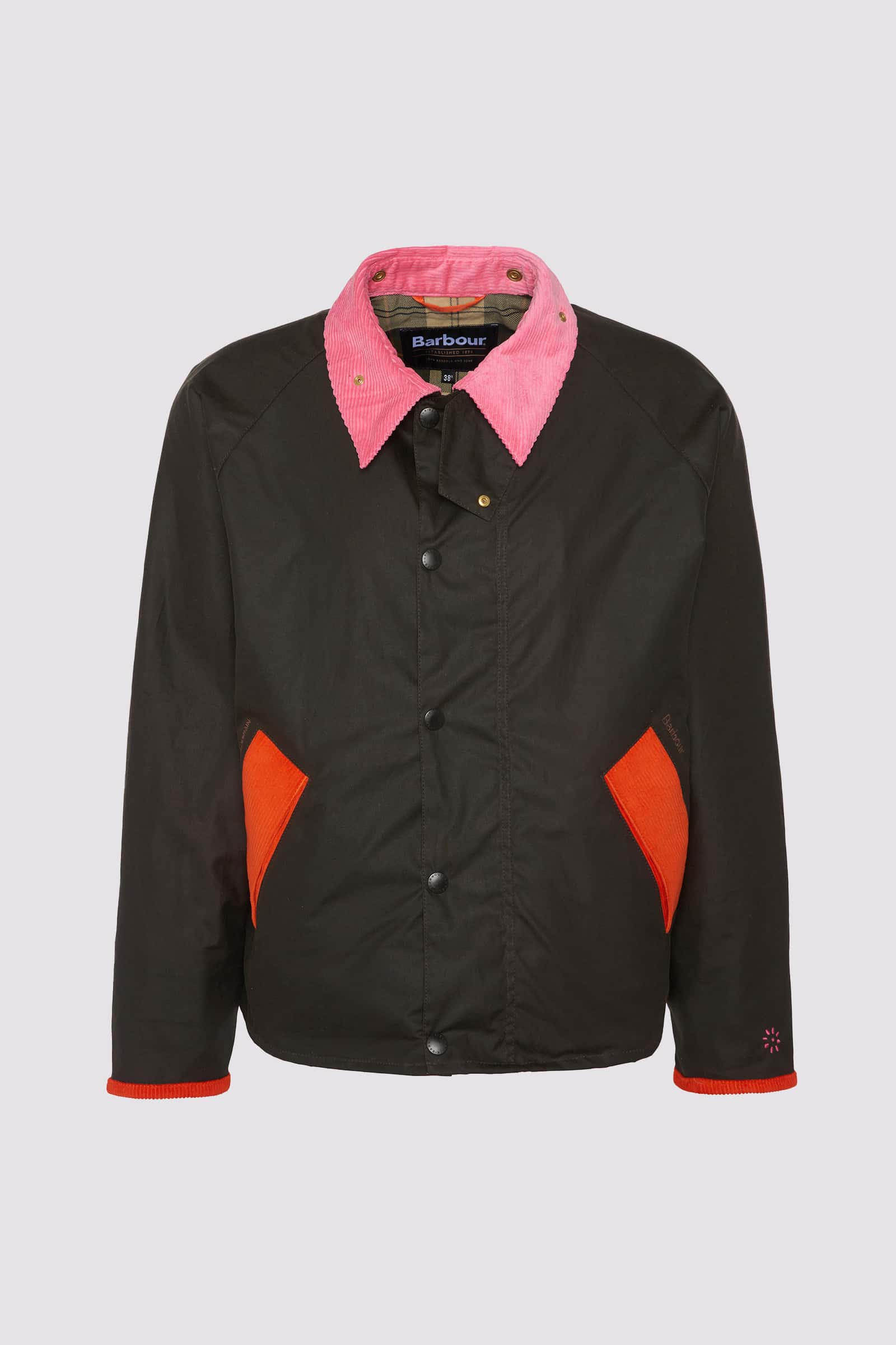 Flower Mountain BARBOUR X FLOWER MOUNTAIN Jacke Herren Fuchsie | 976-LERKZC