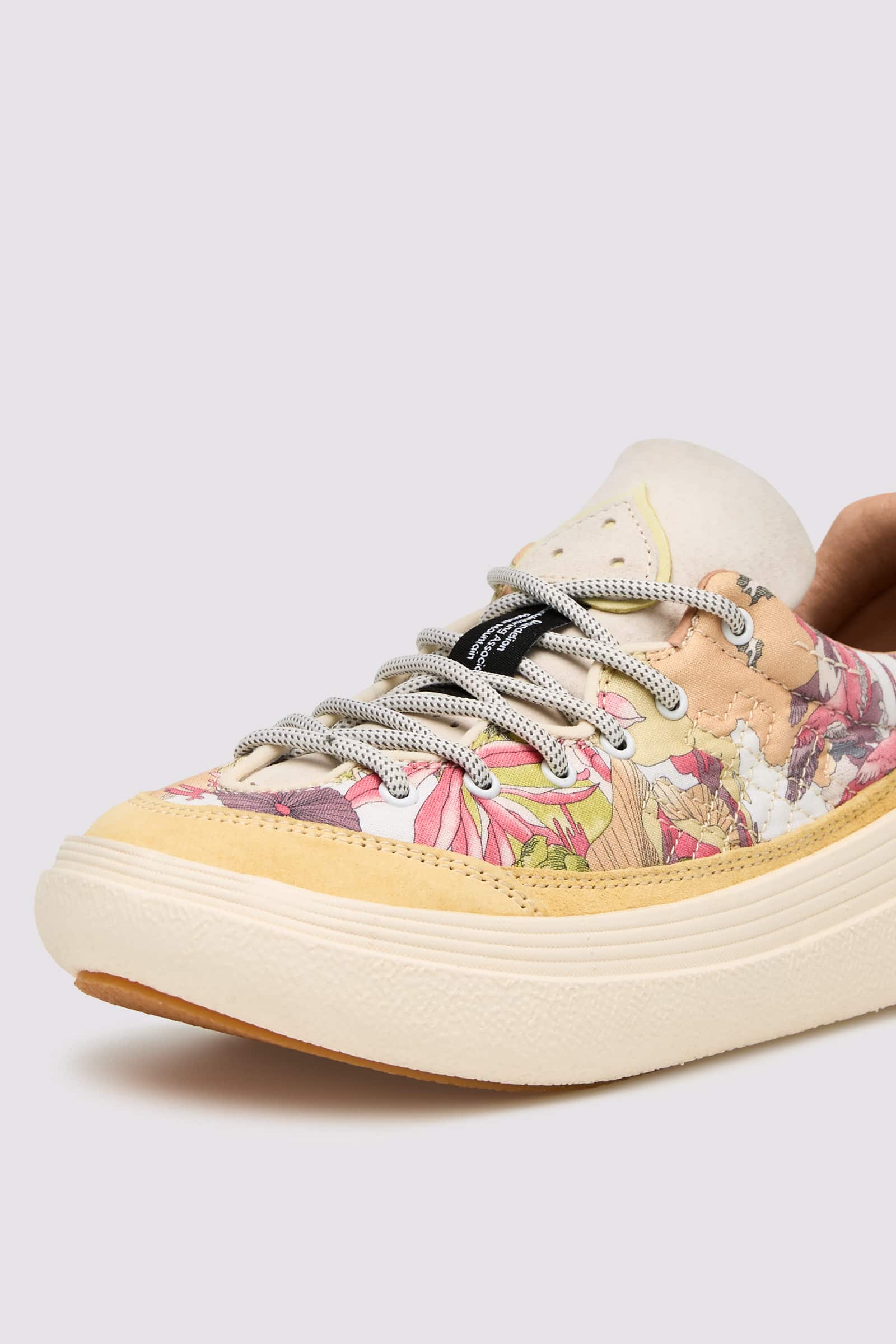 Flower Mountain FAMI Sneakers Damen Weiß Gelb | 175-ODJYUL