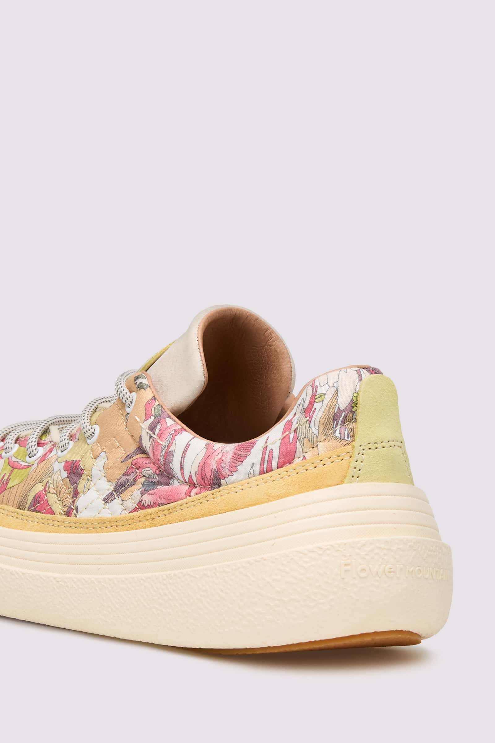 Flower Mountain FAMI Sneakers Damen Weiß Gelb | 175-ODJYUL