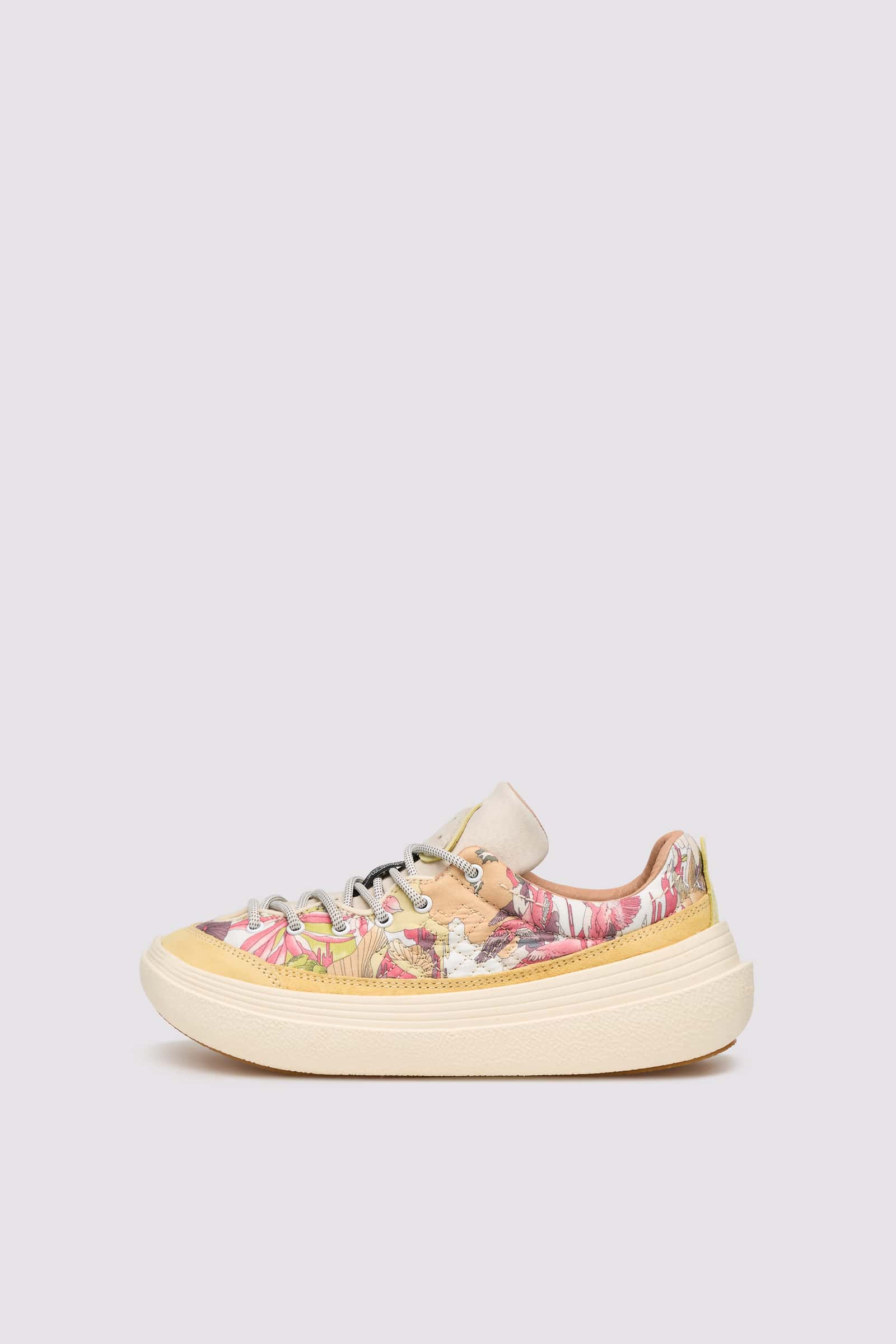 Flower Mountain FAMI Sneakers Damen Weiß Gelb | 175-ODJYUL