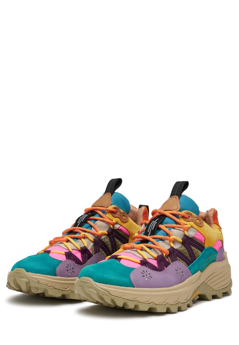 Flower Mountain IWANO Sneakers Damen Beige Grün | 068-AGOPUN