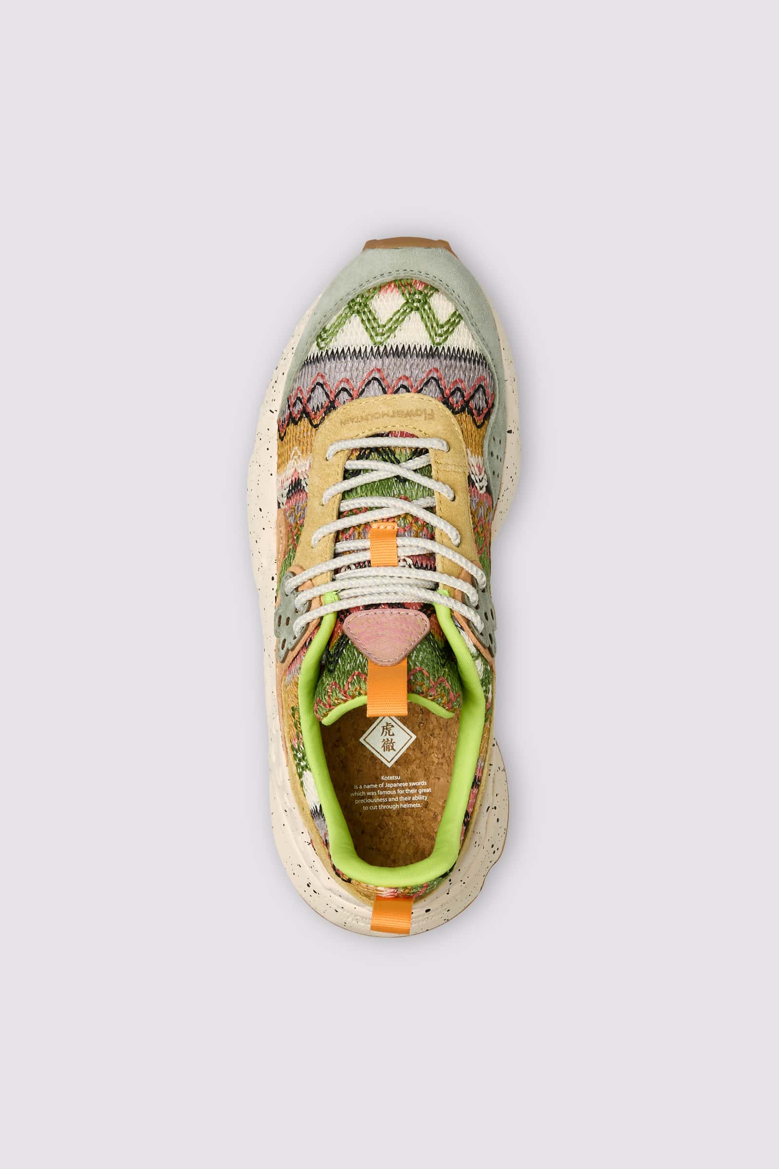 Flower Mountain KOTETSU Sneakers Damen Peach | 246-FXWRUV