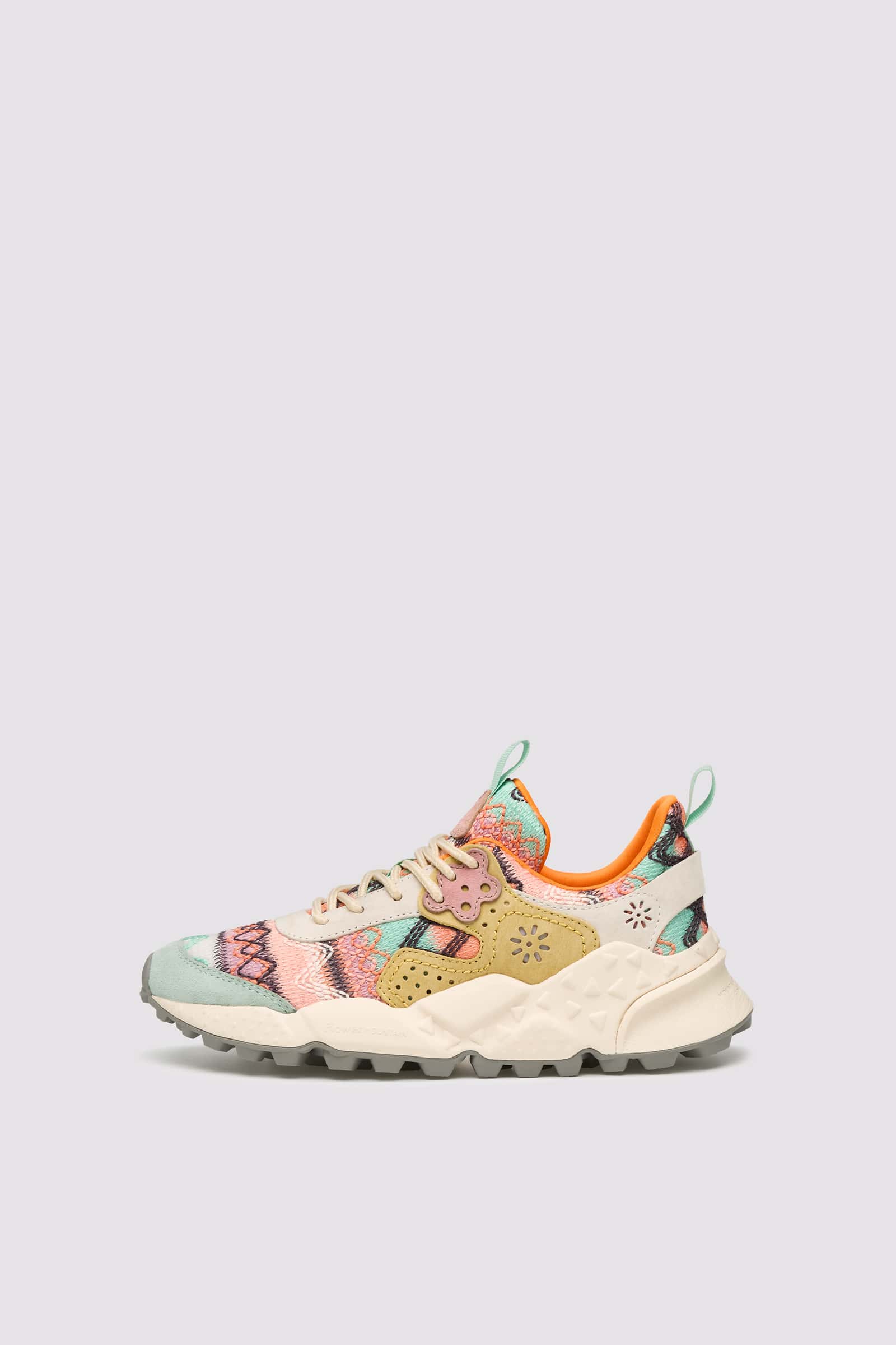 Flower Mountain KOTETSU Sneakers Damen Rosa Grün | 657-UNYTRM