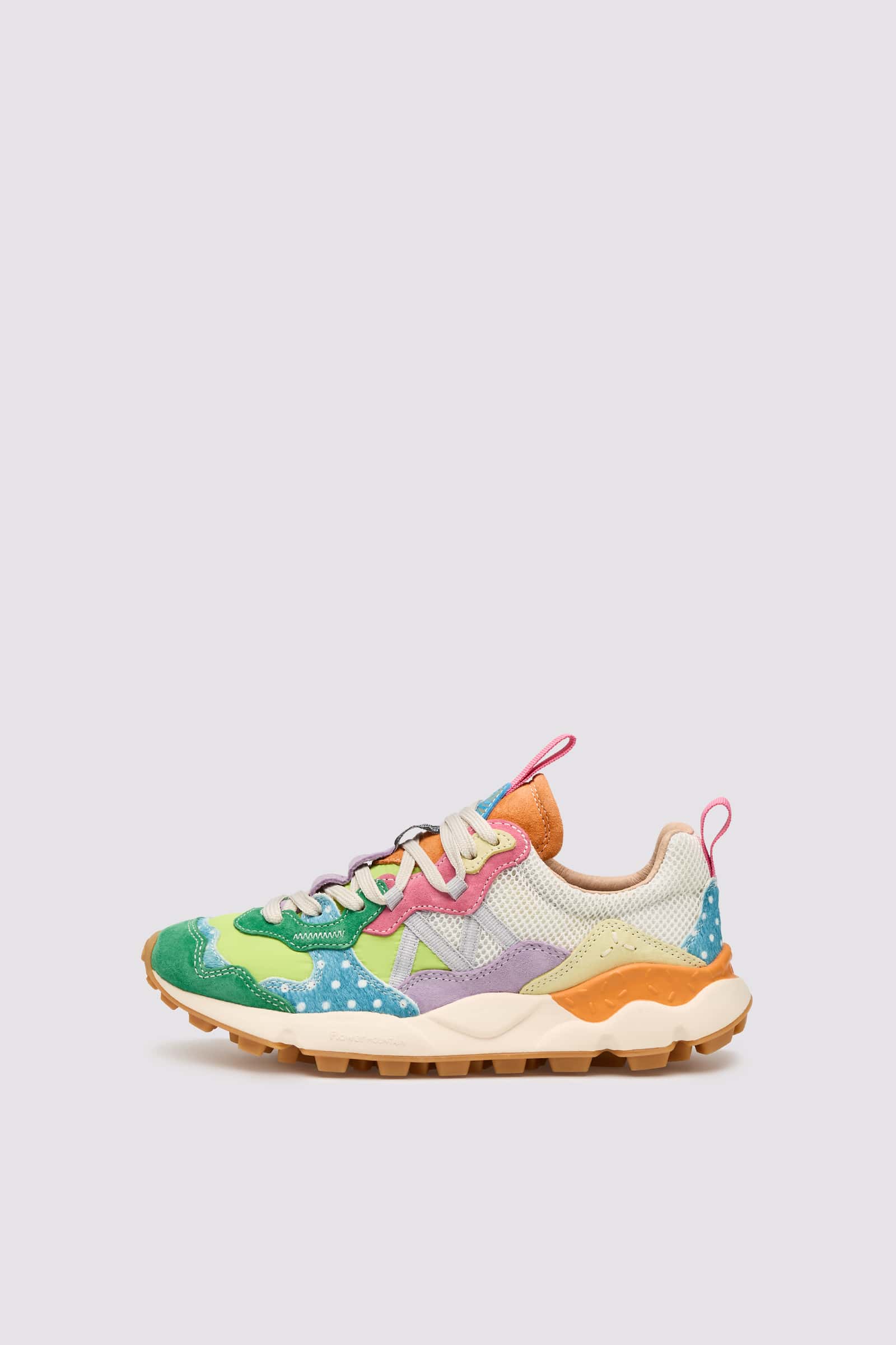 Flower Mountain LENZAN Sneakers Damen Weiß Grün | 960-RJYSLV