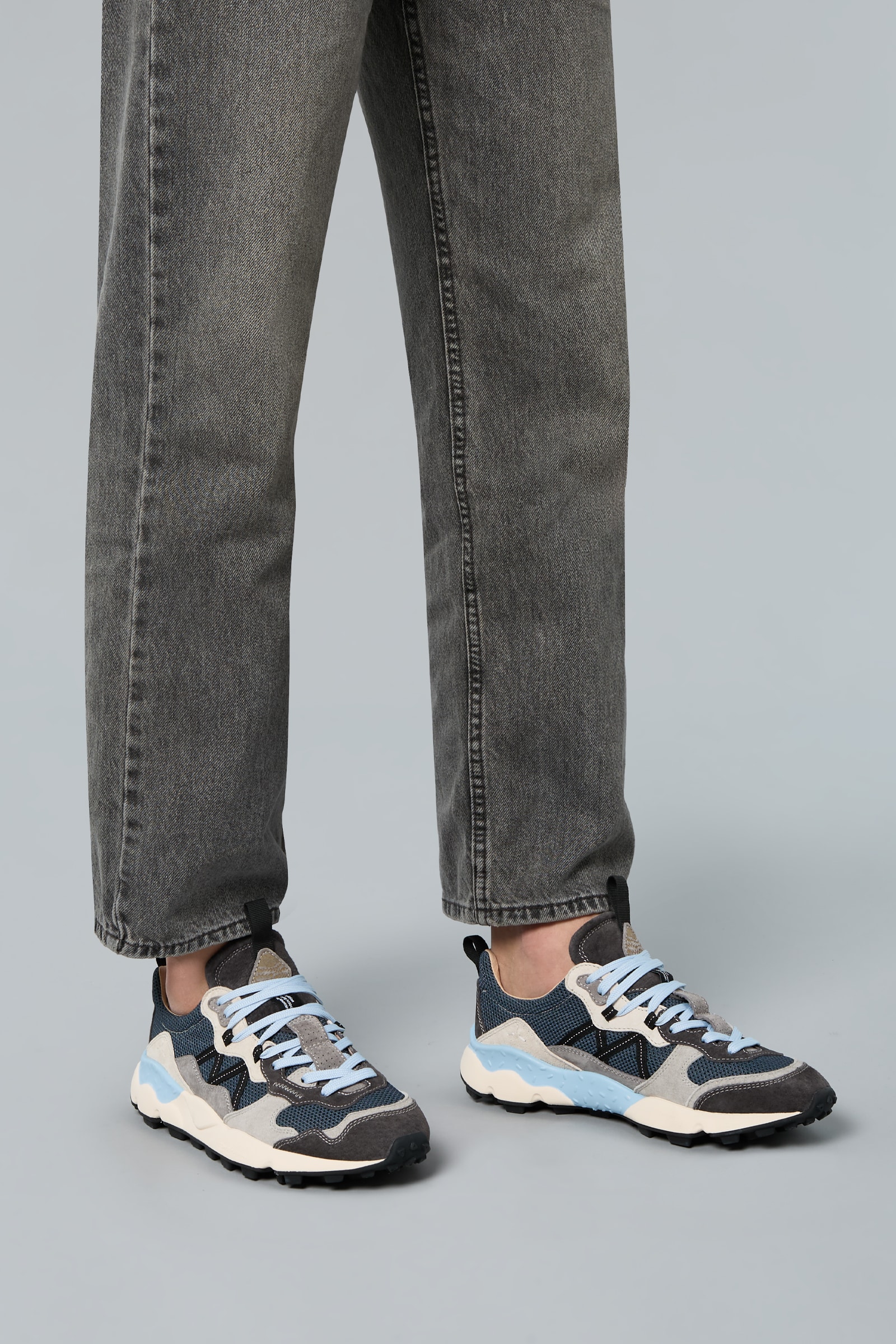 Flower Mountain LENZAN Sneakers Herren Grau | 305-FWKYUG