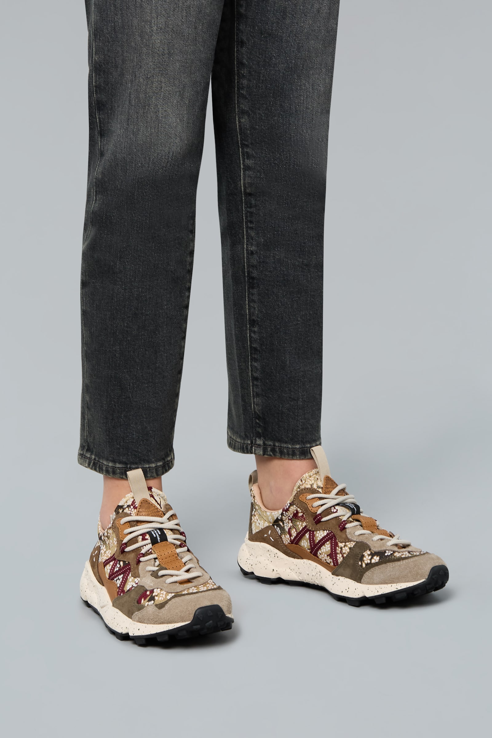 Flower Mountain LENZAN UNI L.E. Sneakers Damen Hellgrau | 183-NBSXJW