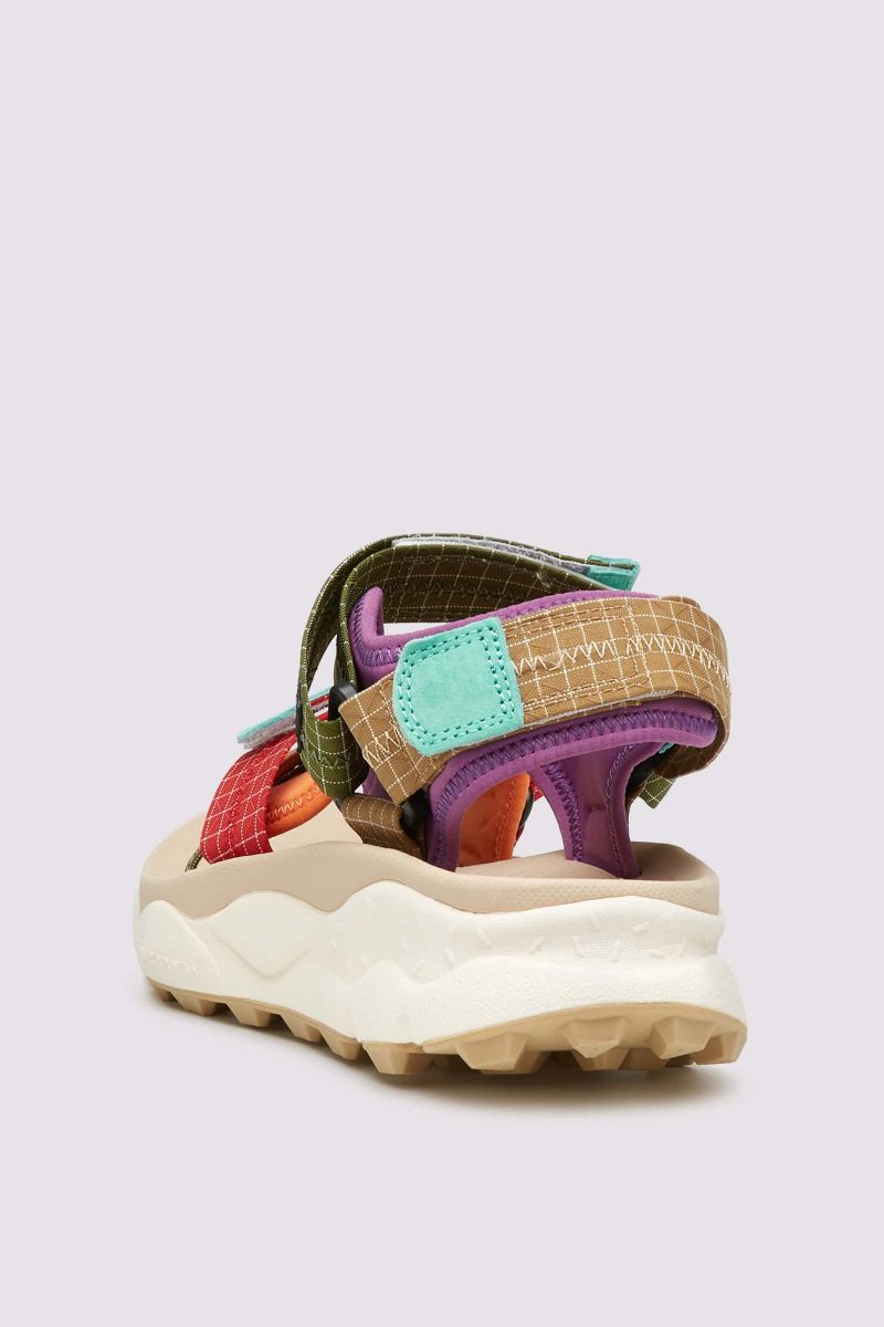 Flower Mountain NAZCA 2 UNI Sandle Herren Rot Grün | 483-FJSYPQ