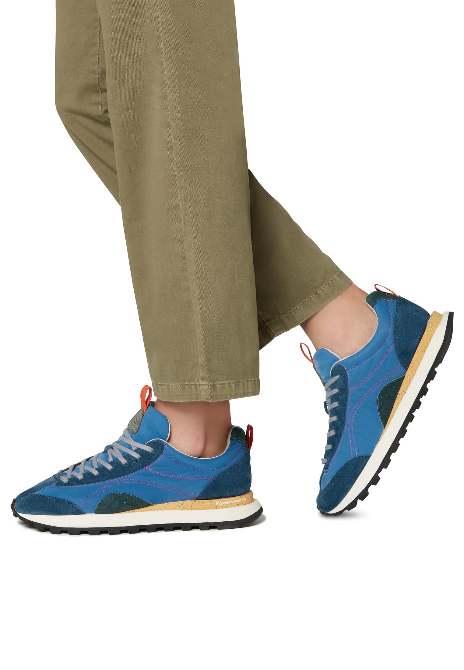 Flower Mountain NEW ASUKA Sneakers Herren Navy | 564-WIJZMU