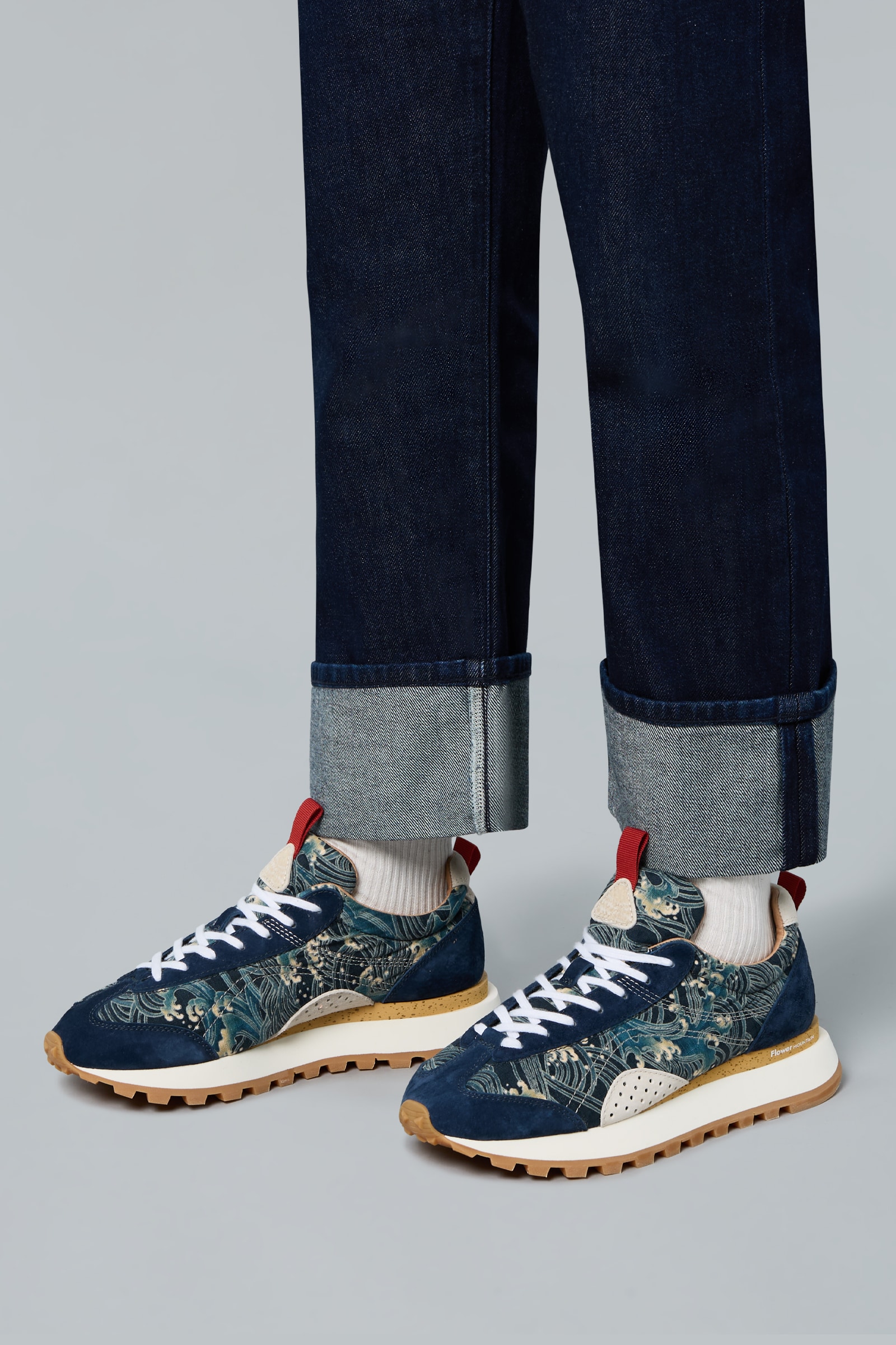 Flower Mountain NEW ASUKA UNI Sneakers Damen Blau | 085-KVYUNC