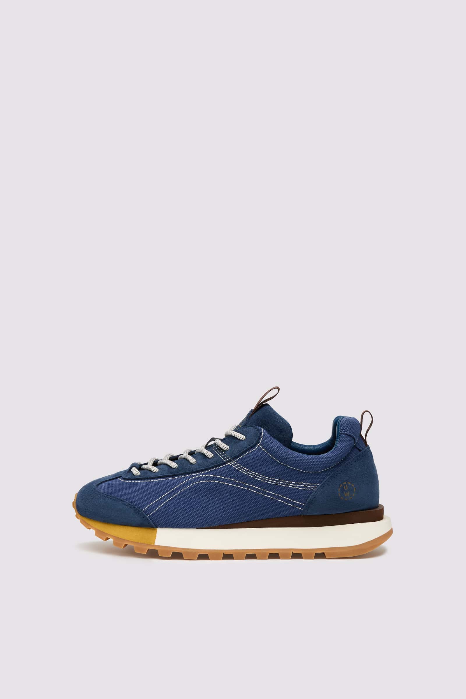 Flower Mountain NEW ASUKA UNI U.W. Sneakers Herren Blau Braun | 598-ZTVHKW