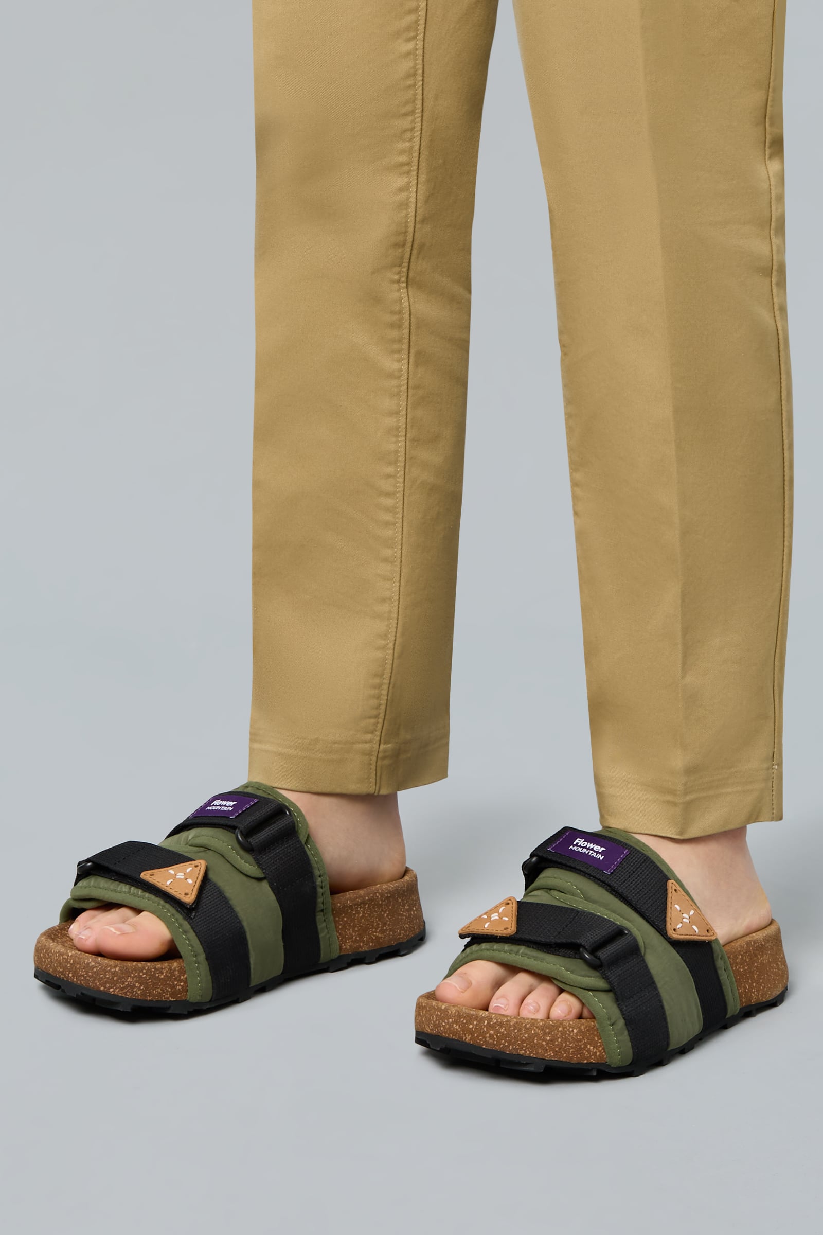 Flower Mountain NIWA SLIPPER UNI Hausschuhe Damen Grün | 731-VUIYAB