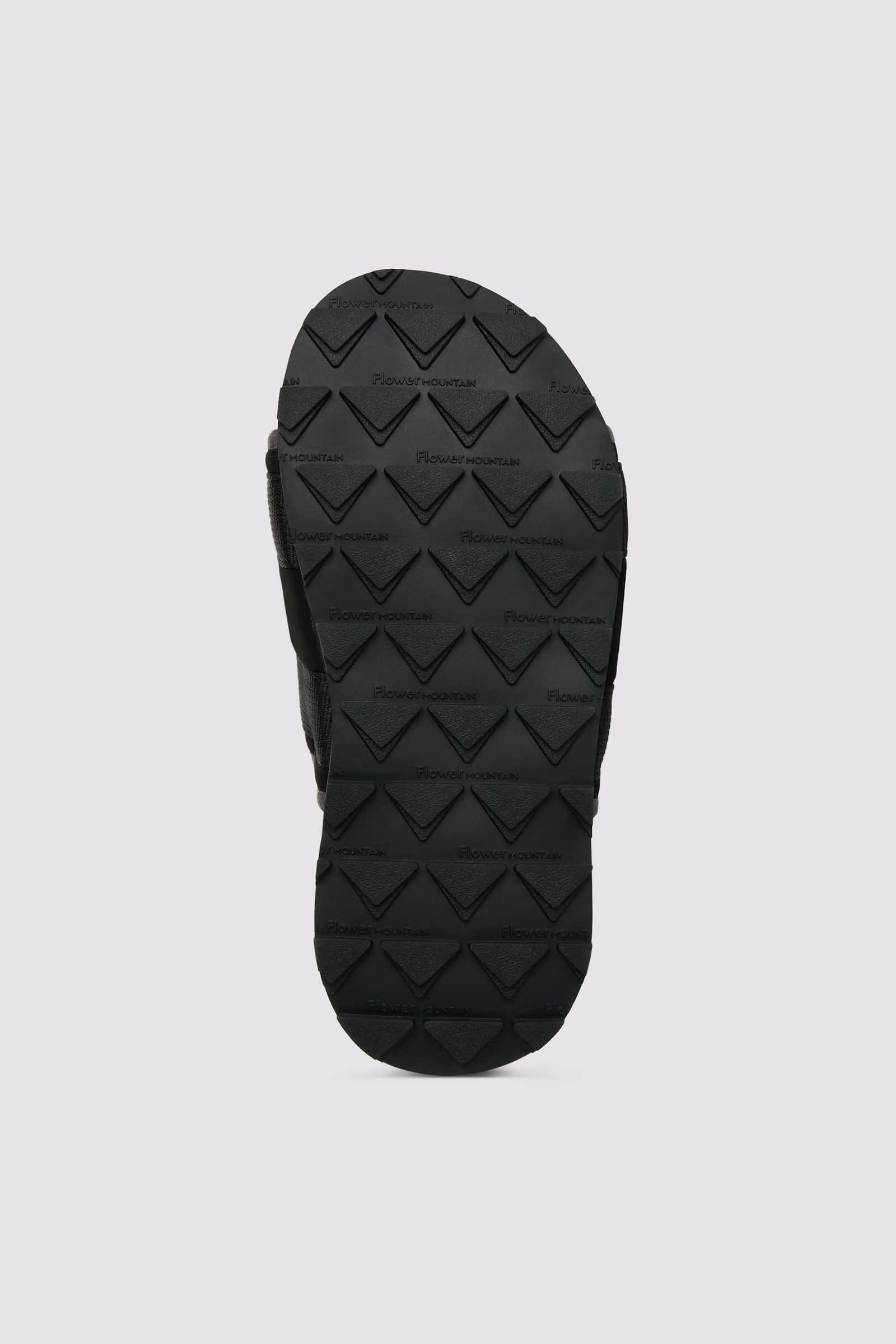 Flower Mountain NIWA SLIPPER UNI Hausschuhe Damen Schwarz Grau | 950-TVEYDS