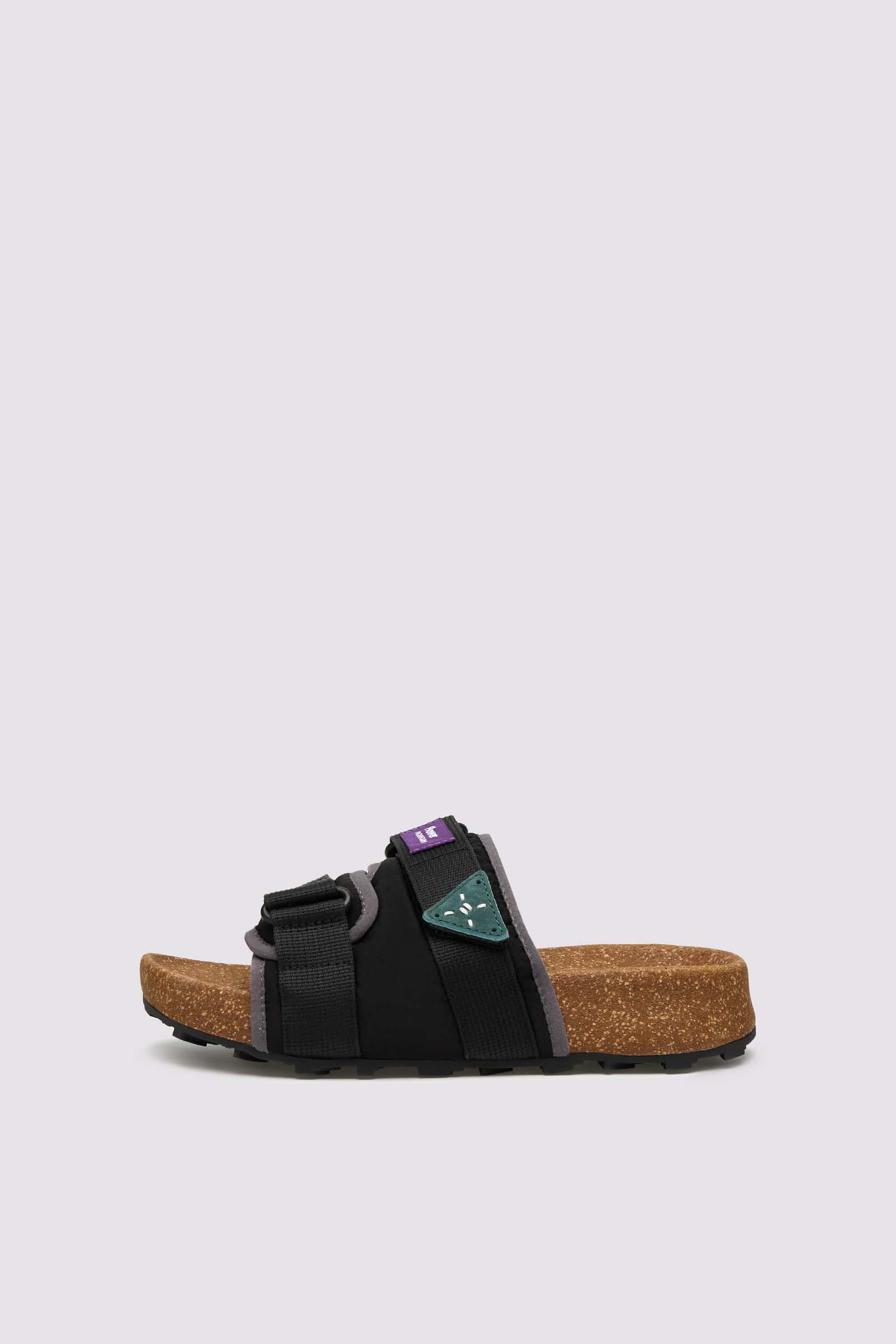 Flower Mountain NIWA SLIPPER UNI Hausschuhe Damen Schwarz Grau | 950-TVEYDS