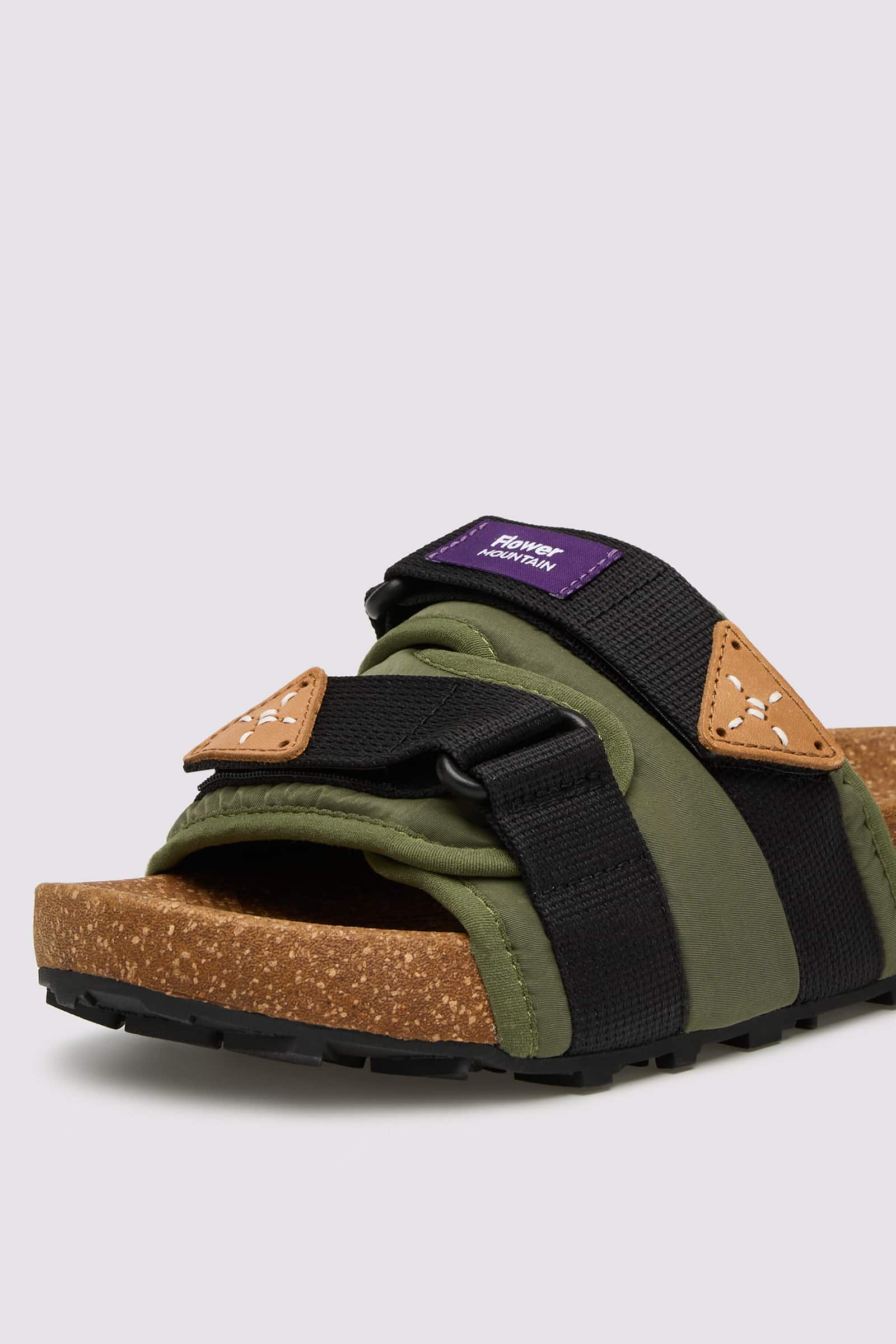 Flower Mountain NIWA SLIPPER UNI Hausschuhe Herren Grün | 396-RVITHC