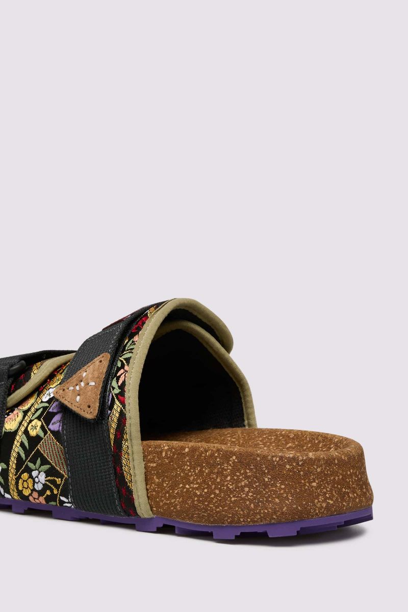 Flower Mountain NIWA SLIPPER UNI L.E. Hausschuhe Herren Grün | 268-ULIJWZ