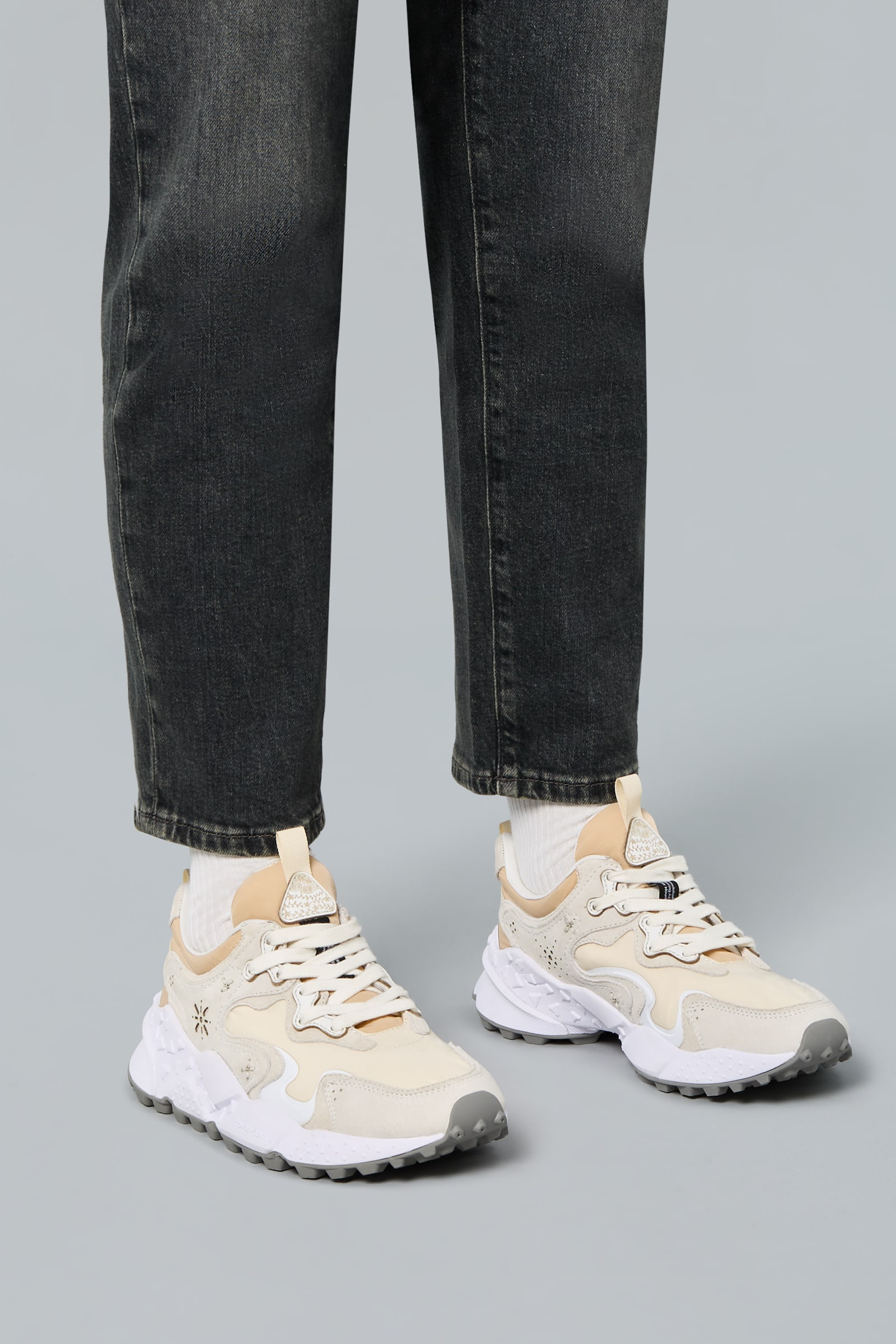 Flower Mountain RULIS UNI Sneakers Damen Weiß Beige | 638-HFTQYV