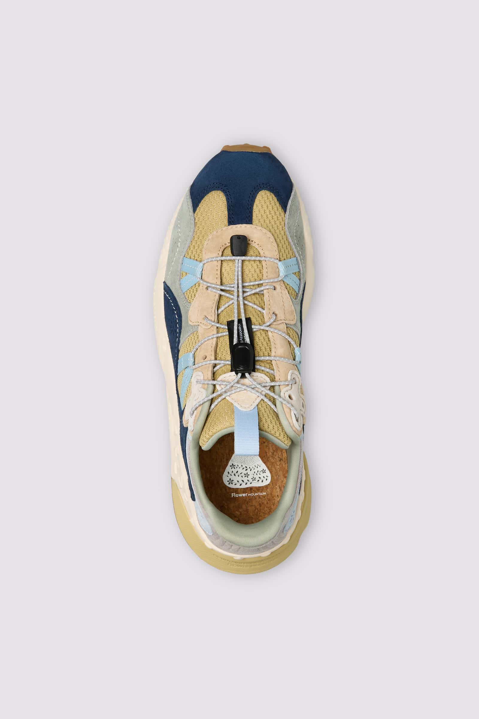 Flower Mountain TIGER HILL Sneakers Herren Beige Blau | 975-VWNDSO