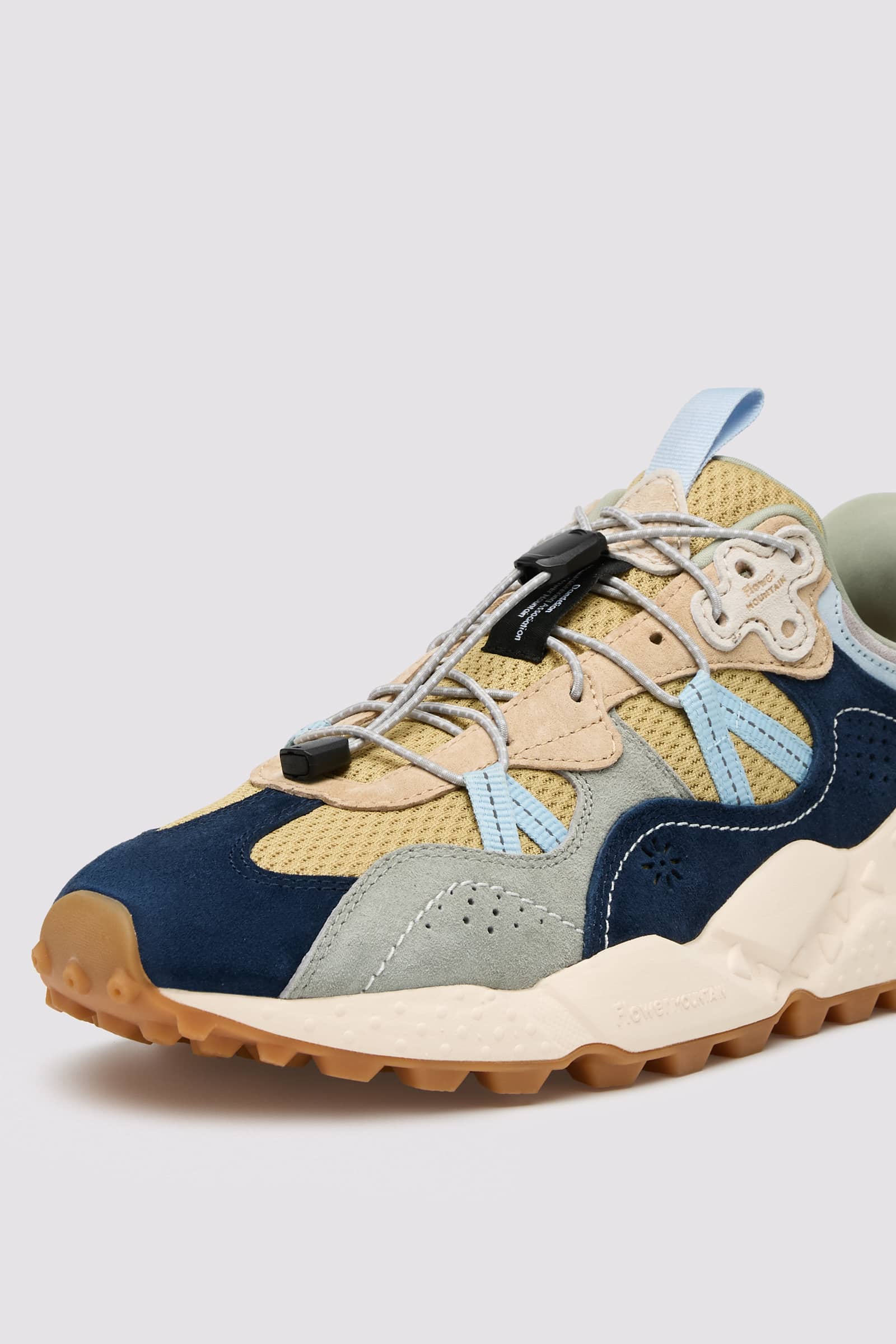 Flower Mountain TIGER HILL Sneakers Herren Beige Blau | 975-VWNDSO