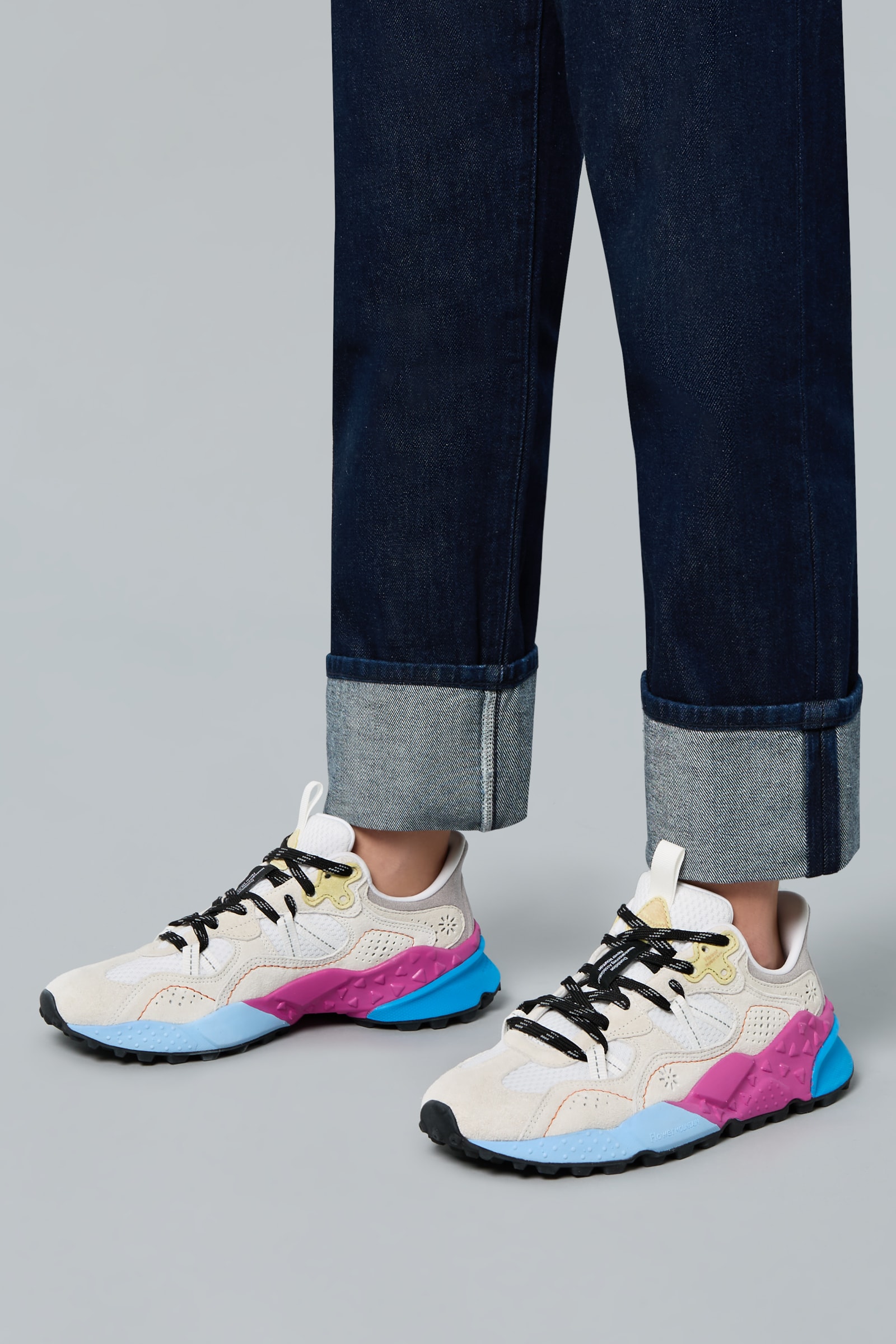 Flower Mountain TIGER HILL UNI Sneakers Damen Weiß Beige | 832-PYSDGX