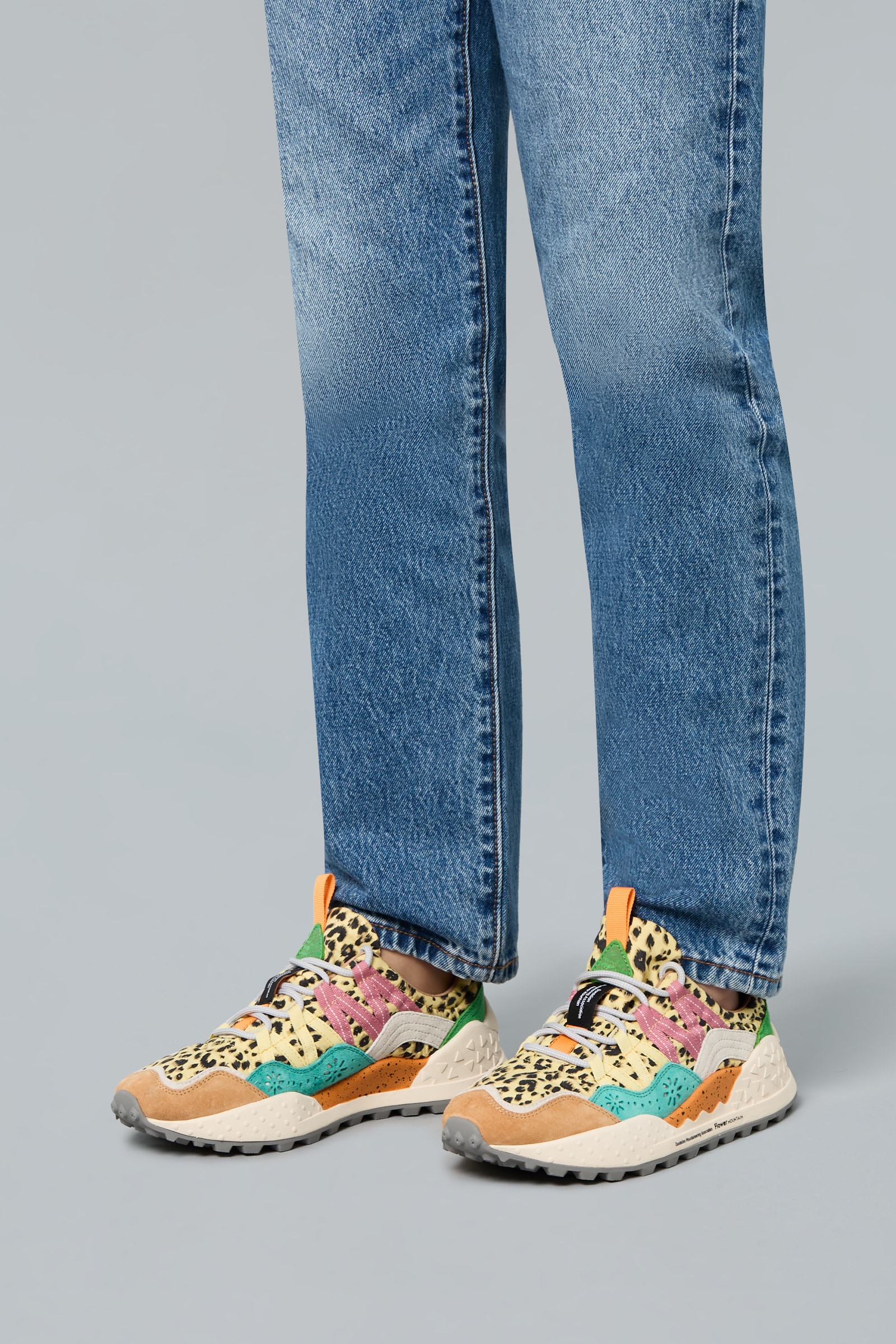 Flower Mountain WASHI Sneakers Damen Orange | 624-LDOCNF