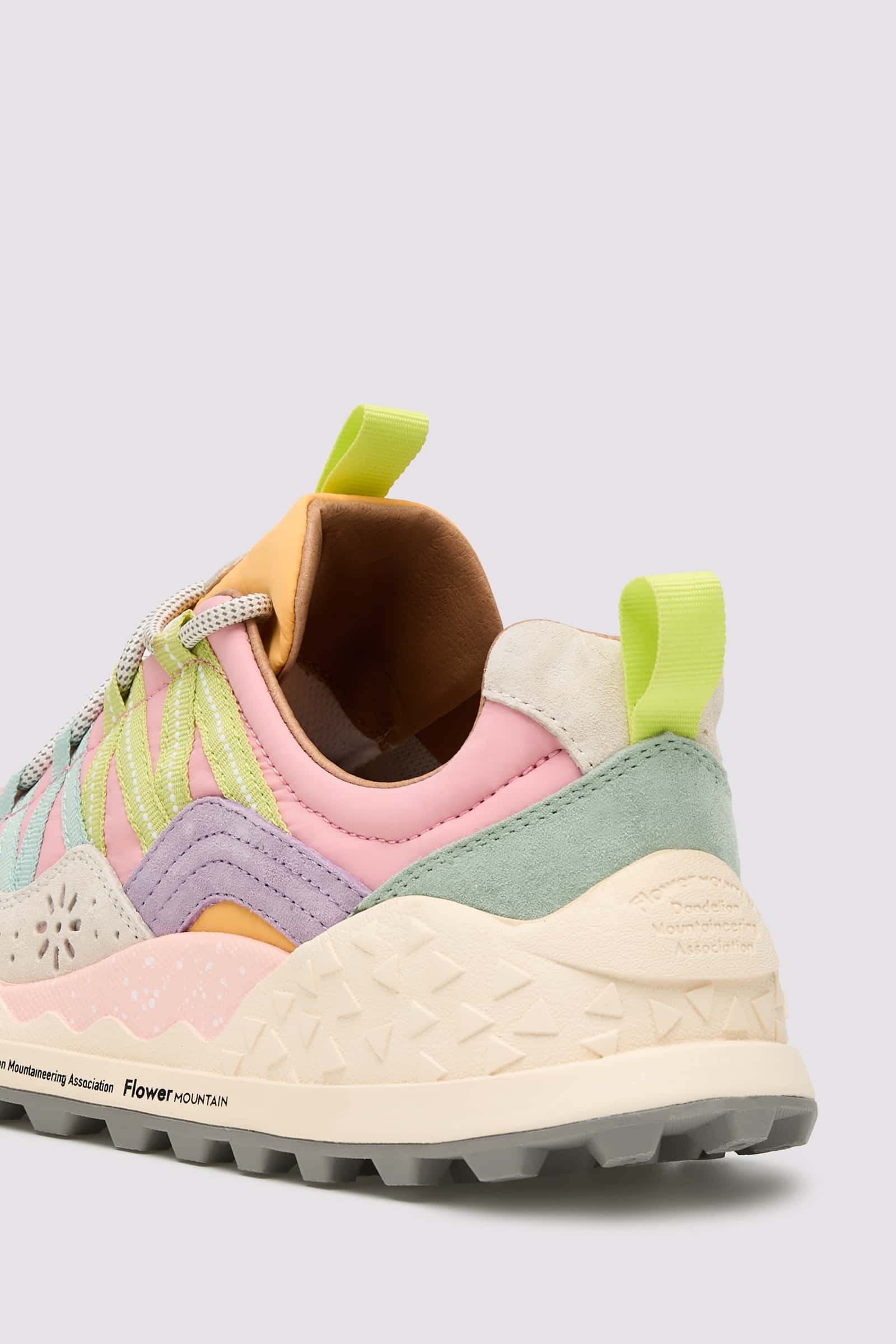 Flower Mountain WASHI Sneakers Damen Rosa Hellblau | 306-WKBOQX