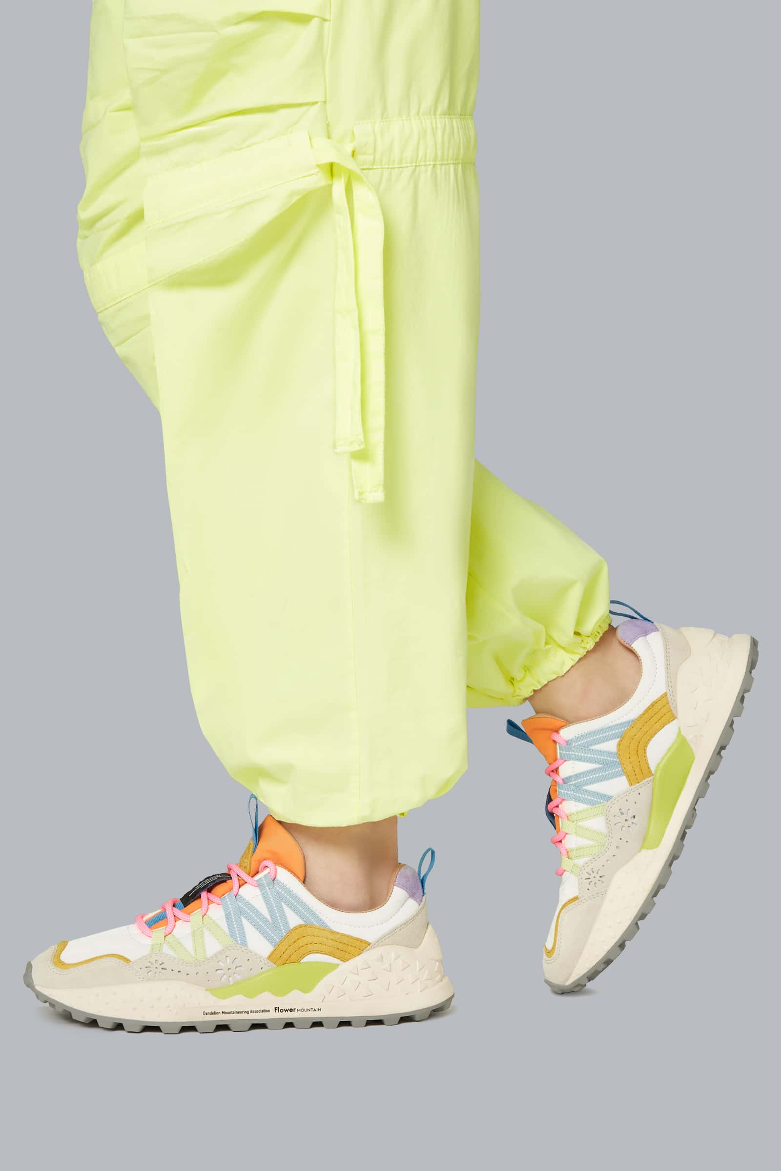 Flower Mountain WASHI Sneakers Damen Weiß | 674-ITZEVB