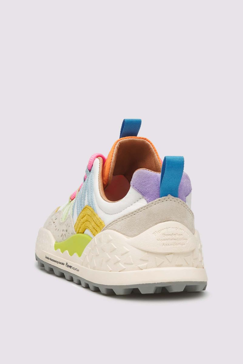 Flower Mountain WASHI Sneakers Damen Weiß | 674-ITZEVB