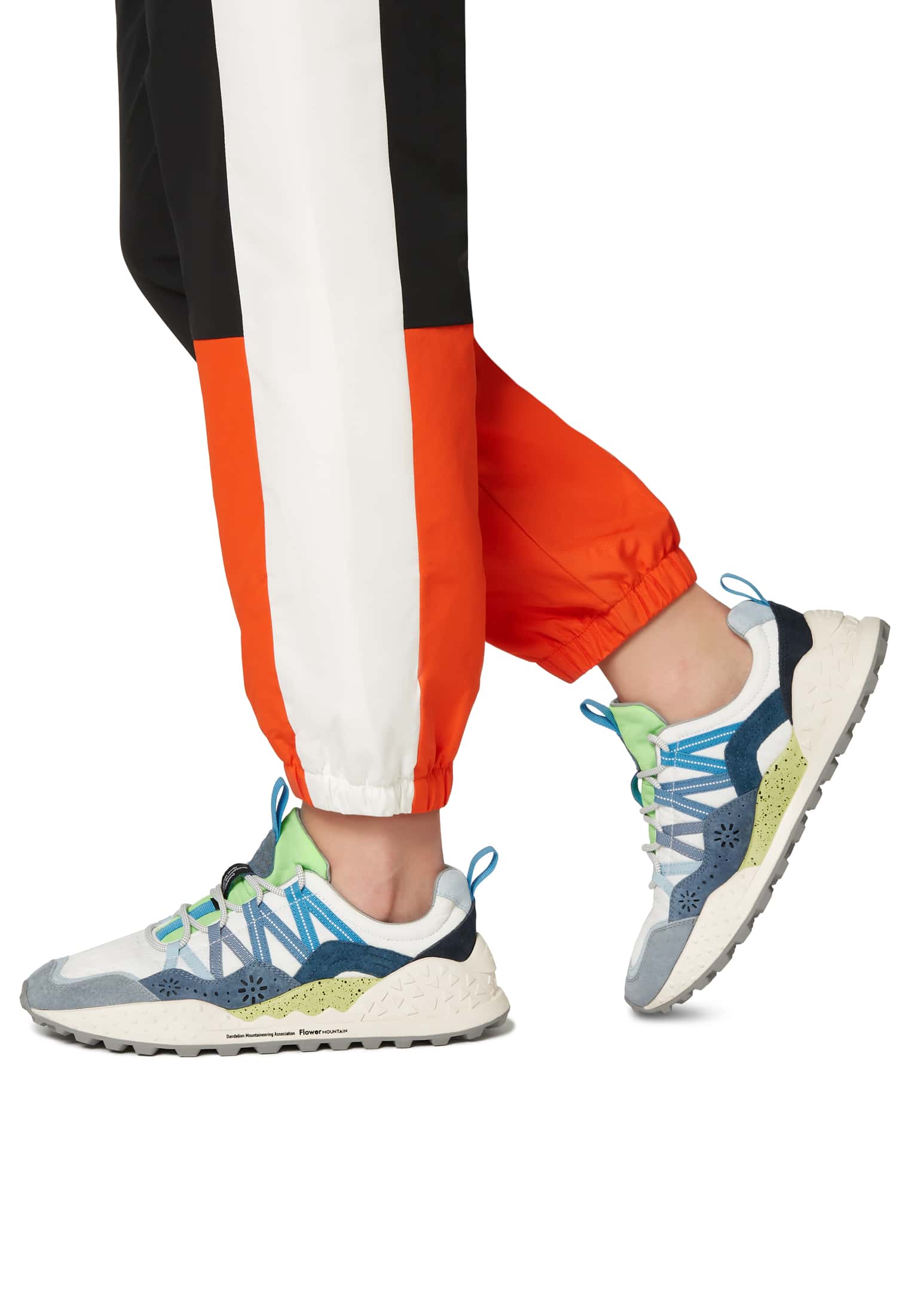 Flower Mountain WASHI Sneakers Herren Hellblau Weiß | 205-ZIMORW